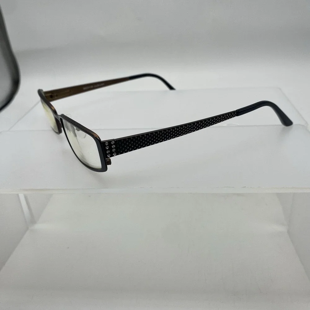 Jill Stuart Eyeglasses FRAMES ONLY JS005-2 50-17-135 Black Brown 216